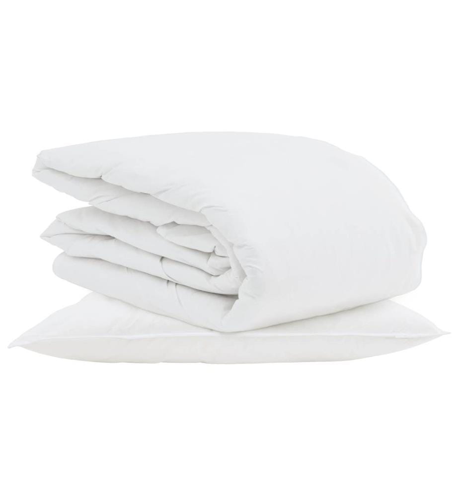 Sommerdecke mit Kissen 2 pcs Weiss Down Feather
