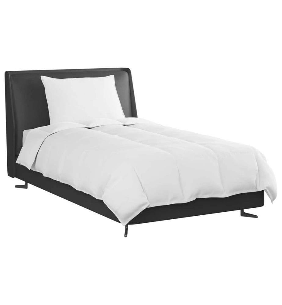 Duvet d'hiver avec oreiller 2 pcs Blanc Plume de canard