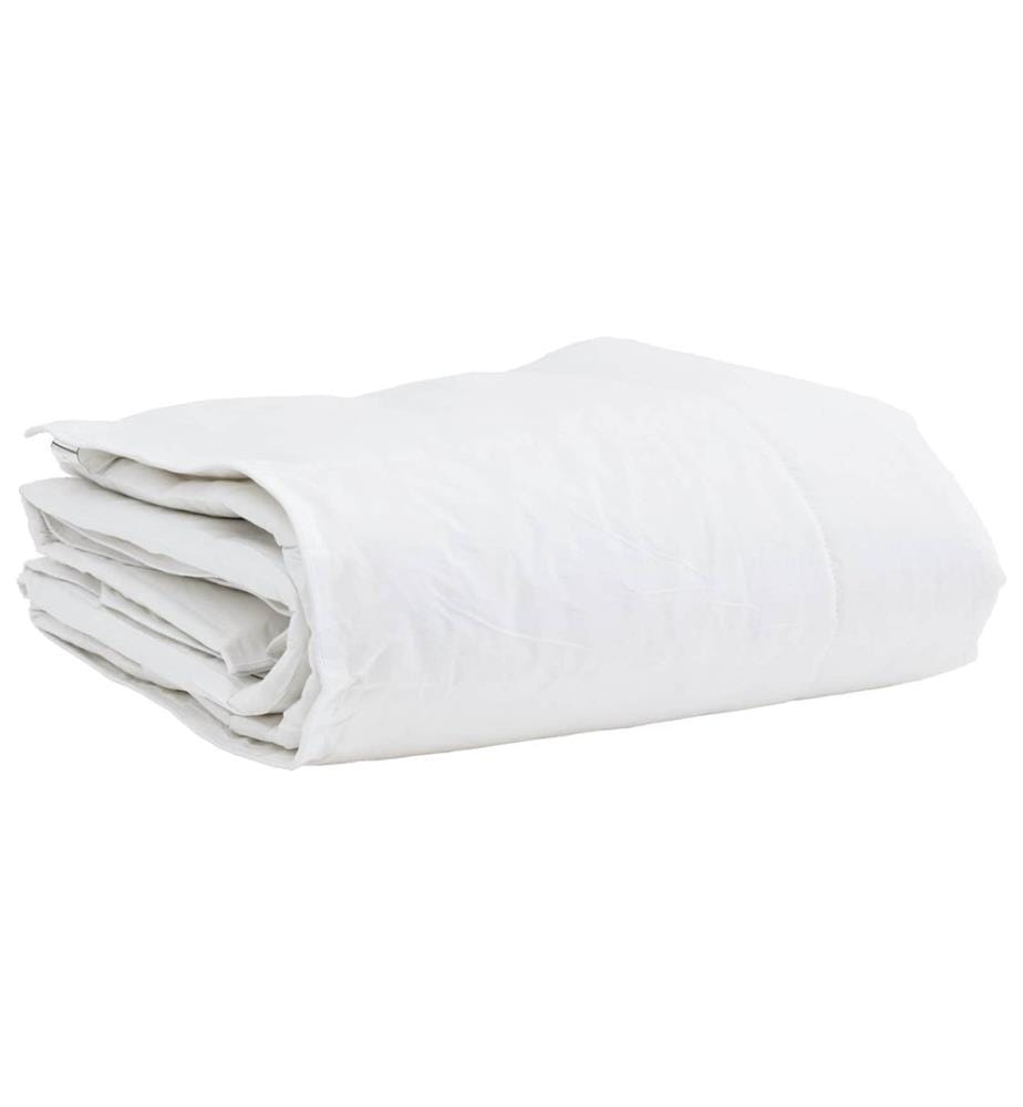 Duvet d'hiver avec oreiller 2 pcs Blanc Plume de canard