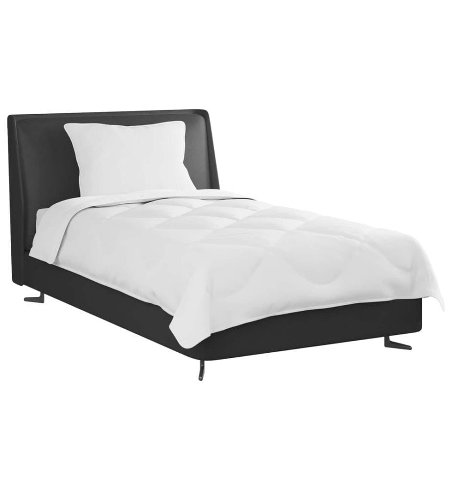 Bettdecke mit Kissen 2 pcs Weiss Mikrofaser