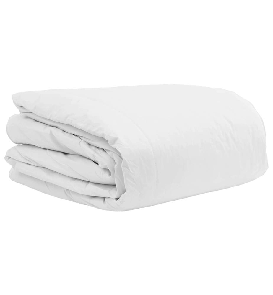 Bettdecken Set mit Kissen 3 pcs Weiss Daunenfeder