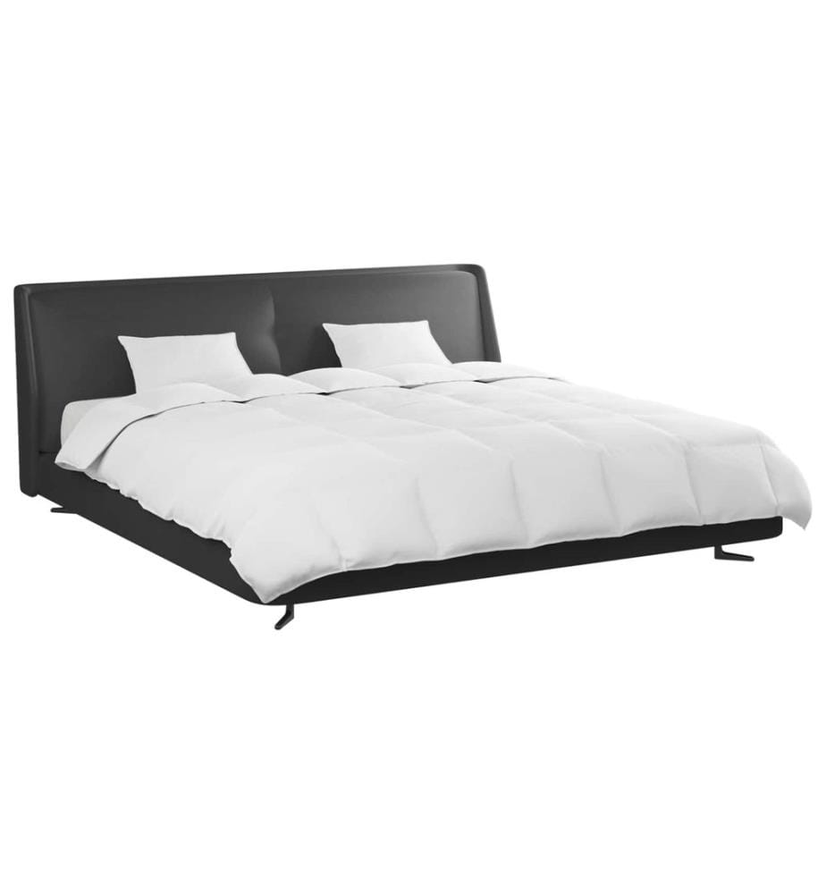 Bettdecken Set mit Kissen 3 pcs Weiss Daunenfeder