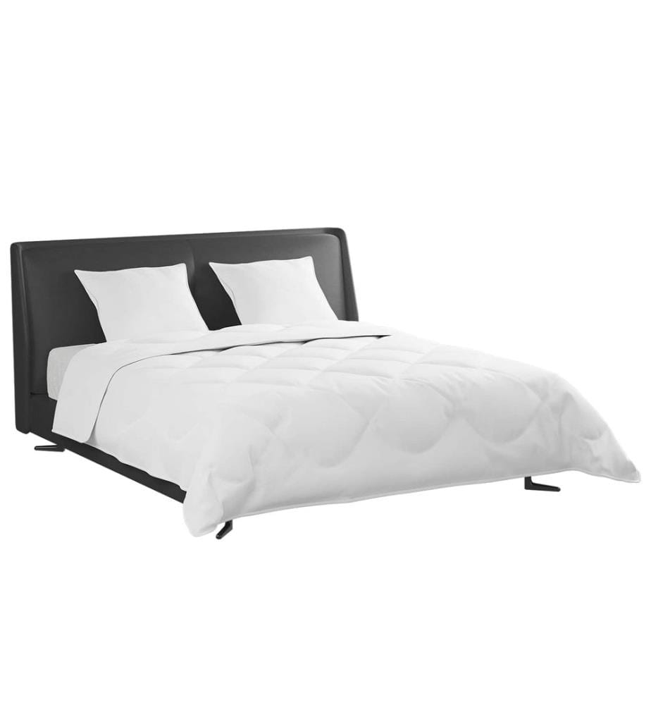 Bettdecken Set mit Kissen 3 pcs Weiss Daunenfeder