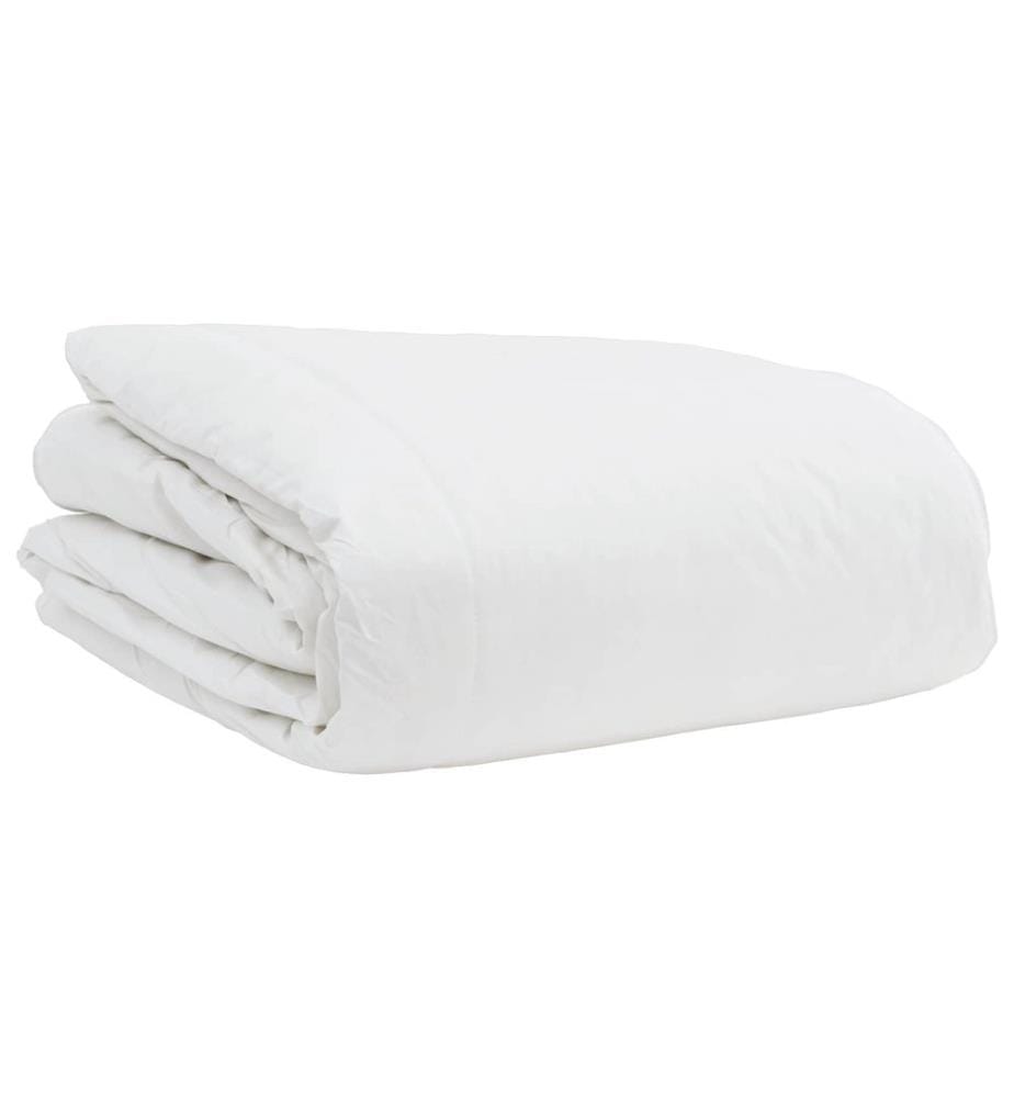 Bettdecken Set mit Kissen 3 pcs Weiss Daunenfeder