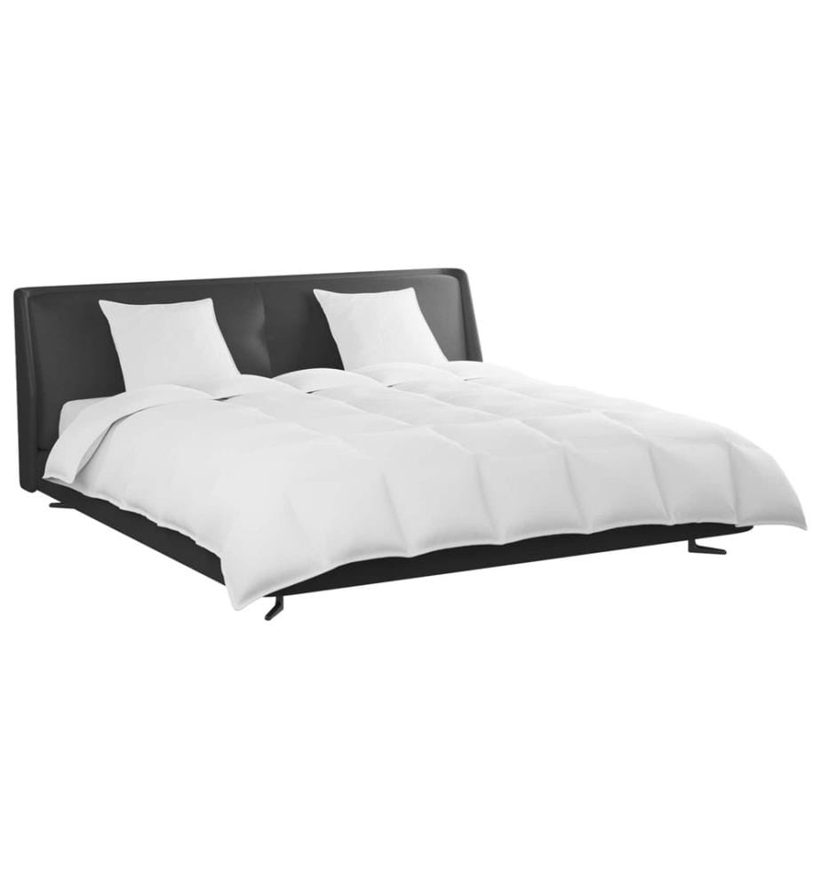 Bettdecken Set mit Kissen 3 pcs Weiss Daunenfeder