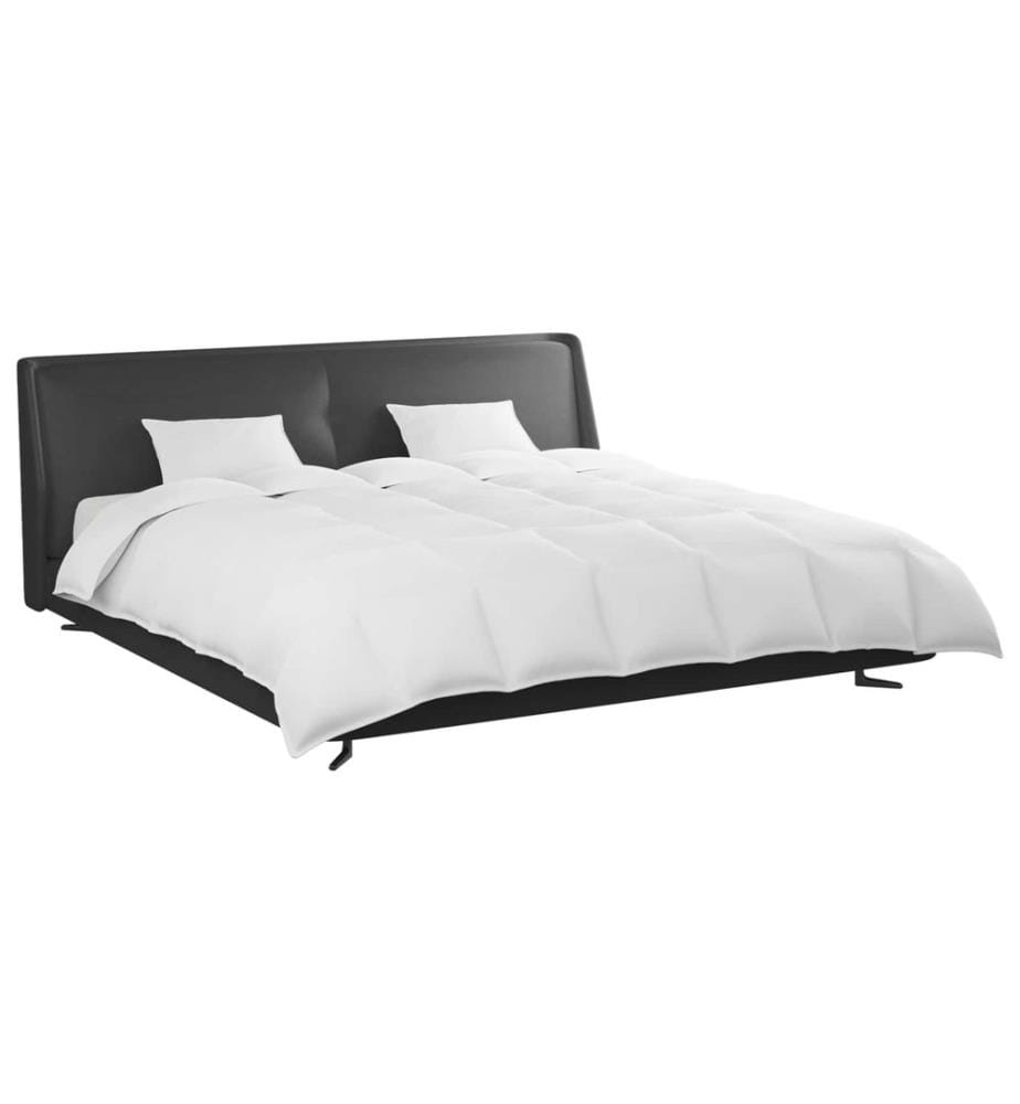 Bettdecken Set mit Kissen 3 pcs Weiss Daunenfeder