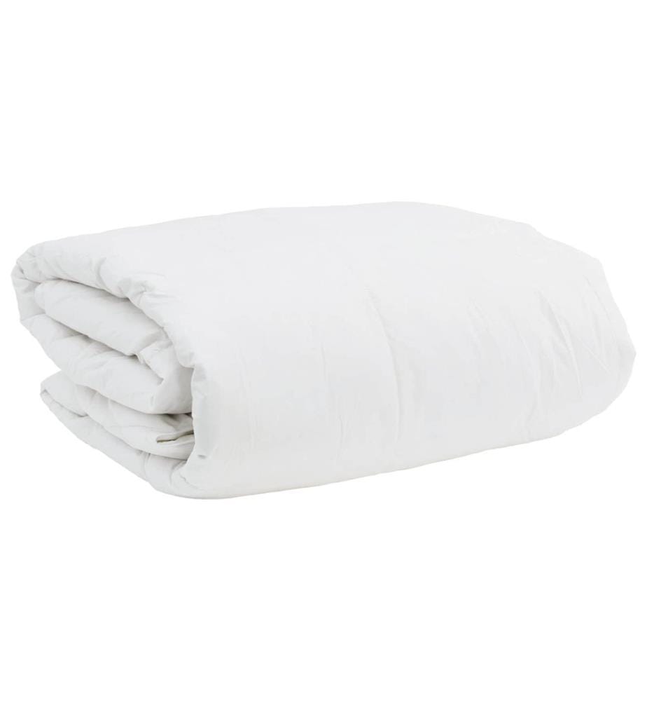 Bettdecken Set mit Kissen 3 pcs Weiss Daunenfeder