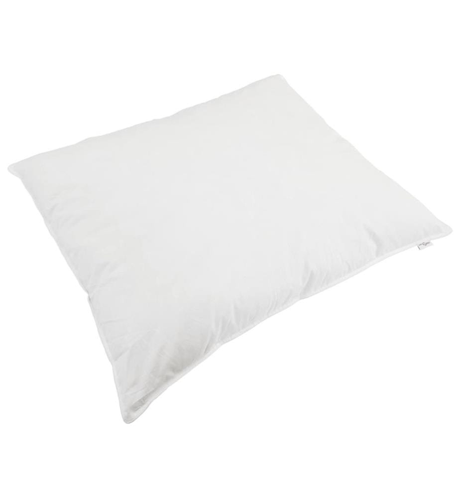 Bettdecken Set mit Kissen 3 pcs Weiss Mikrofaser und Baumwolle