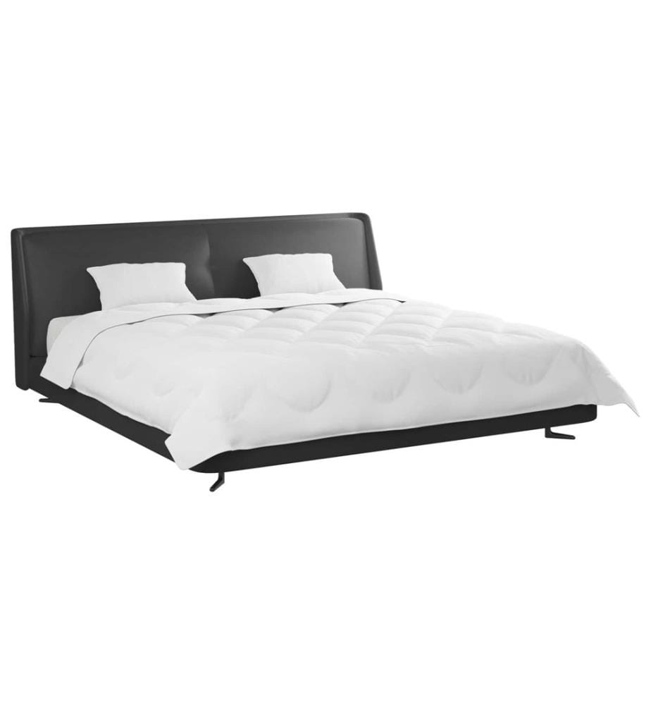 Bettdecke mit Kissen 3 pcs Weiss Mikrofaser