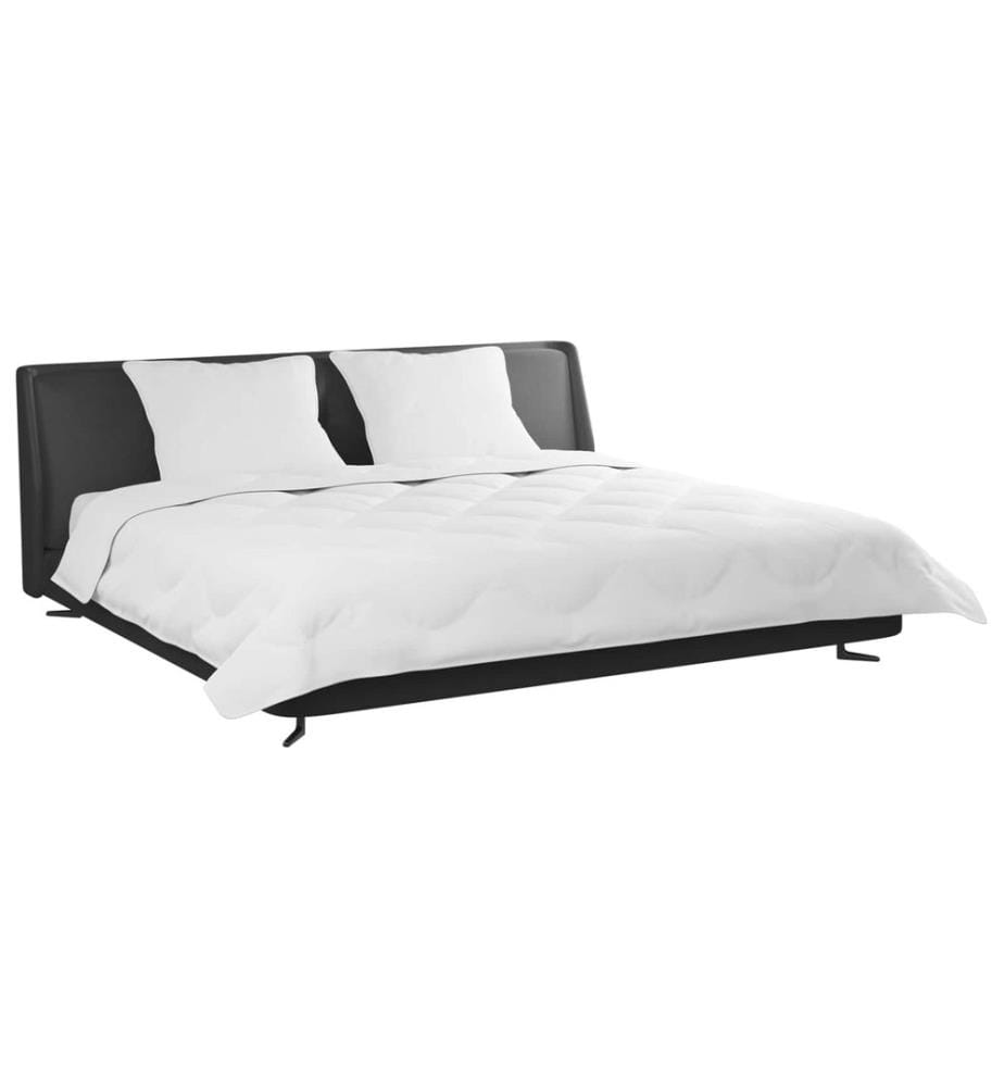 Duvet d'hiver avec oreiller 3 pcs Blanc Microfibre
