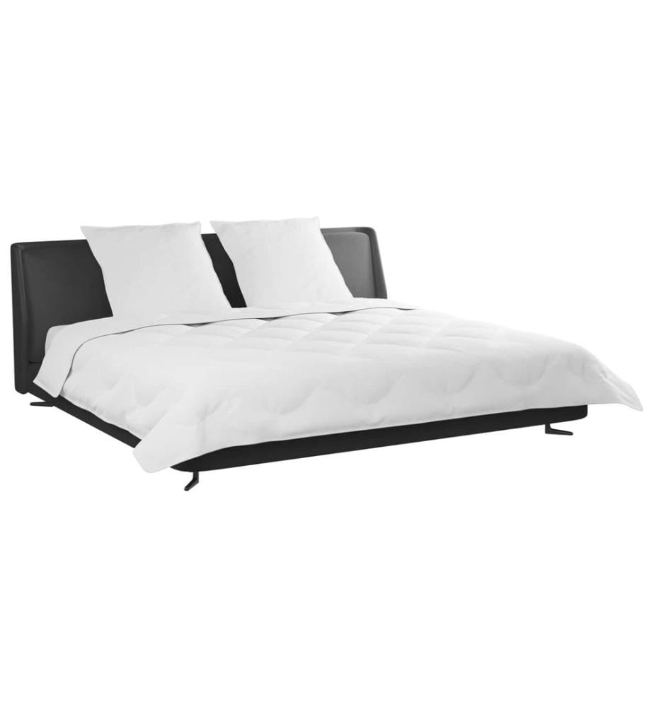 Duvet d'hiver avec oreiller 3 pcs Blanc Microfibre