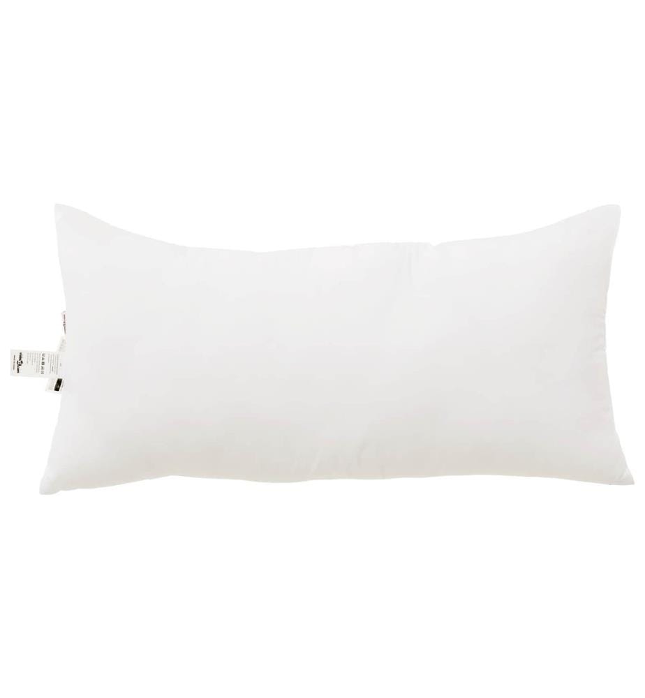 Couette avec Oreillers 3 pcs Blanc Microfibre et Plumes D'oie