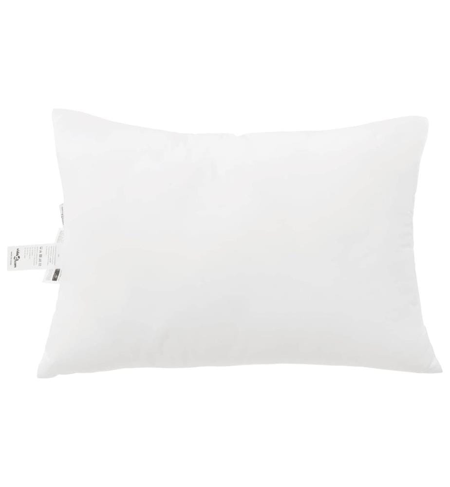 Decke mit Kissen 3 pcs Weiss Mikrofaser und Daunenfedern