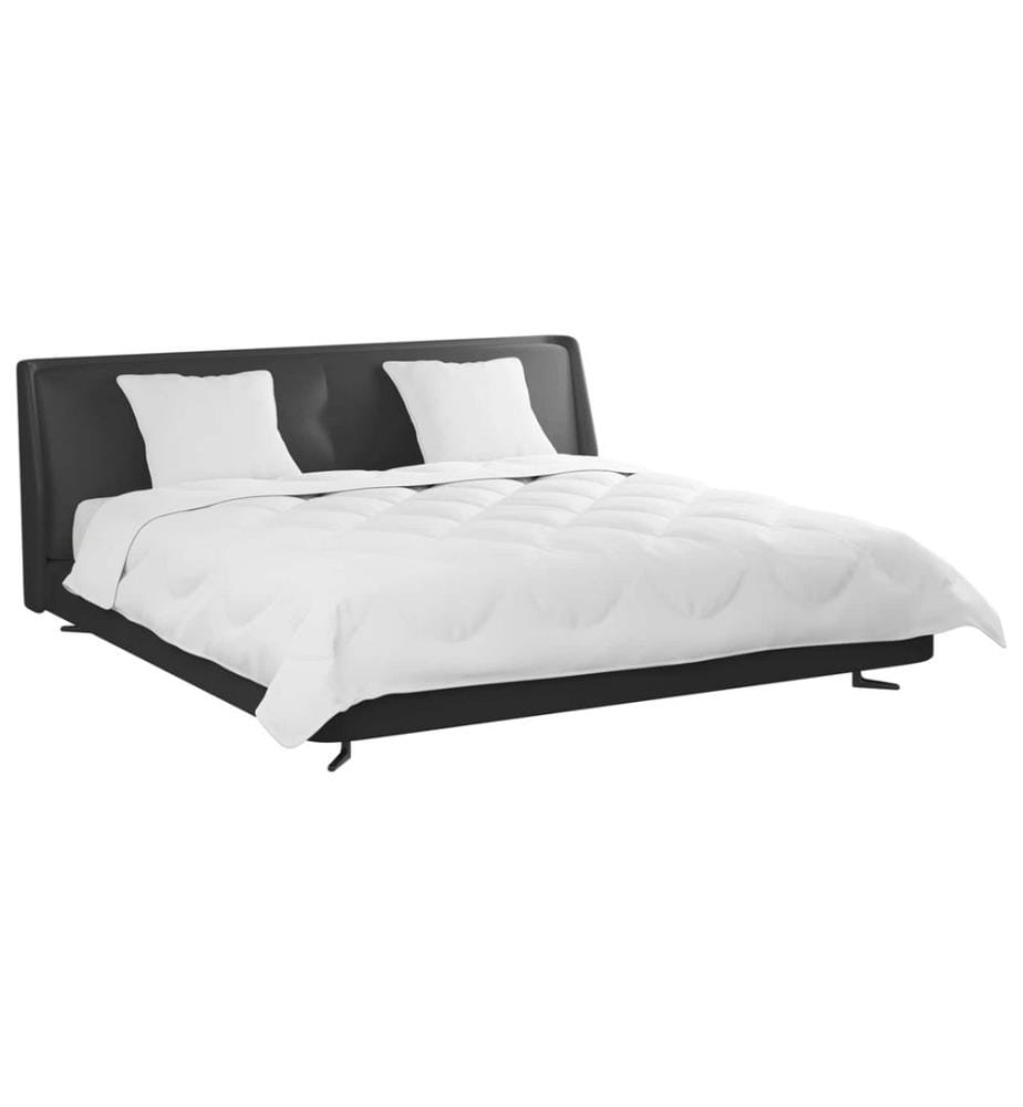 Bettdecke mit Kissen 3 pcs Weiss Mikrofaser