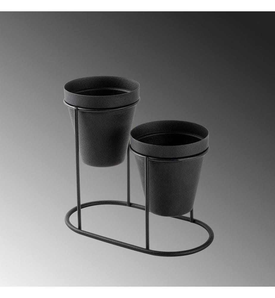 Dekoratives Metall-Accessoire, Schwarz, 100% Metall
