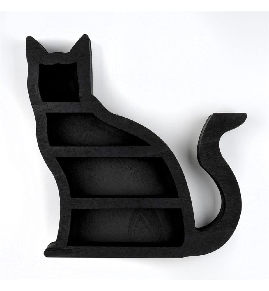Accessoire mural décoratif, noir, 100% bois