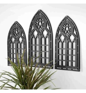 Decorative Wooden Wall Accessory, Black, 100% MDF