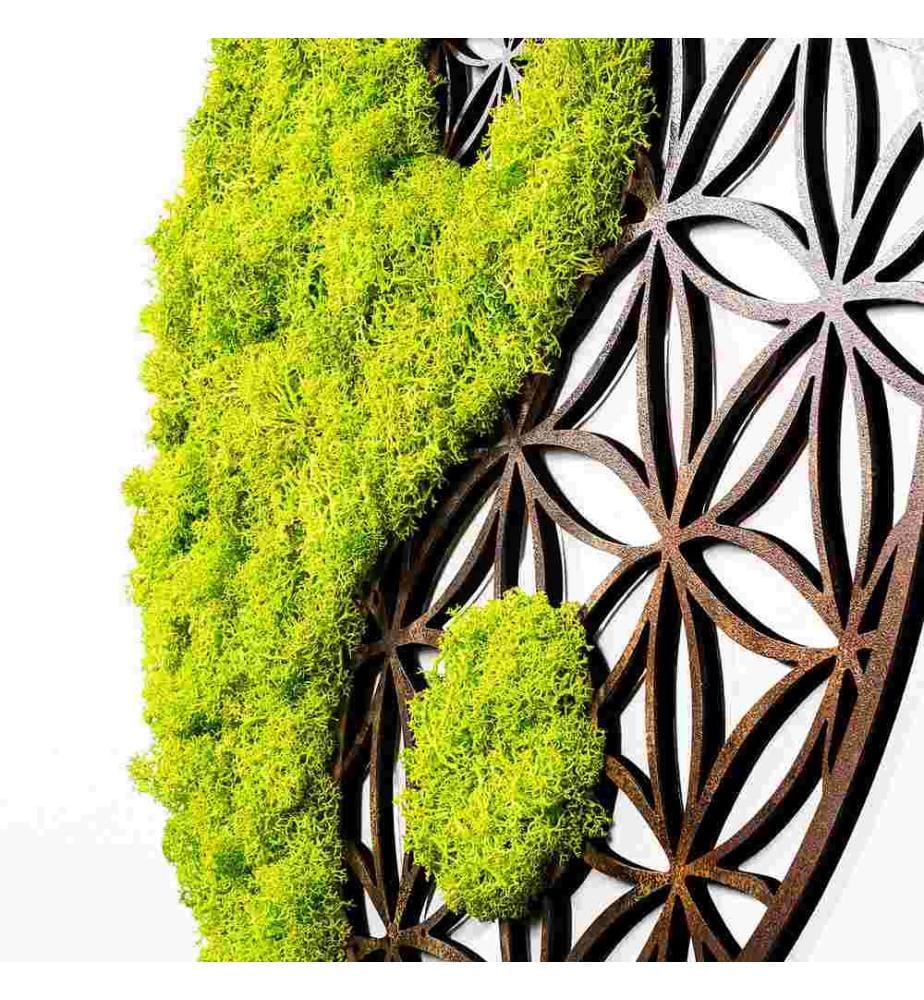 Dekoratives Wand-Accessoire, grün, braun, 100% MDF - Moss