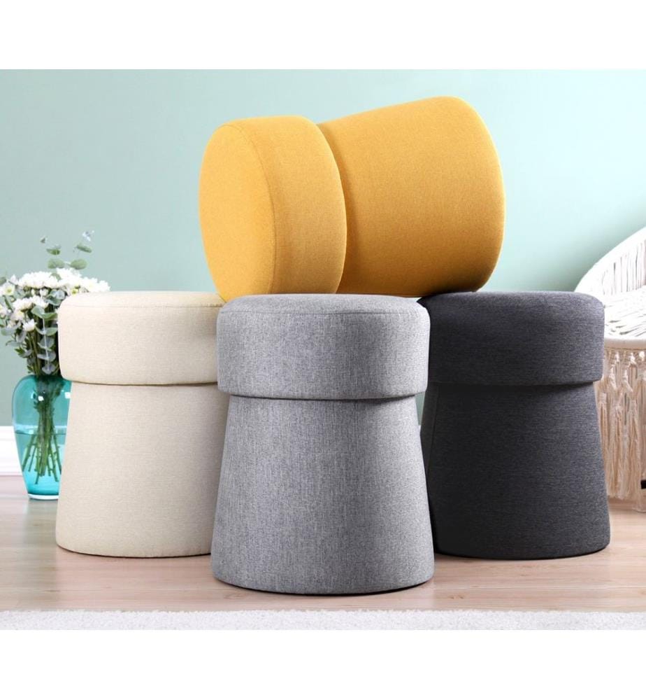 Crème, Sacs De Haricots Classiques, 50% De Coton , 50% De Linge