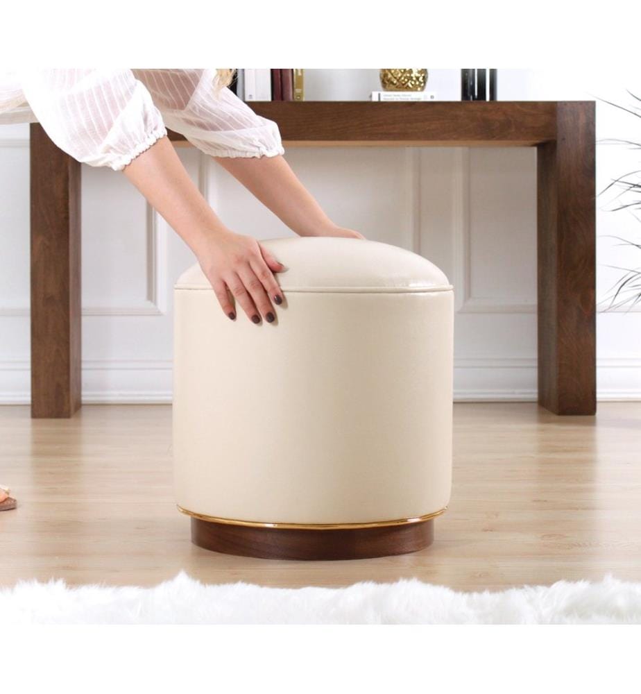 Crème, Sacs De Haricots Classiques, Cuir Synthétique