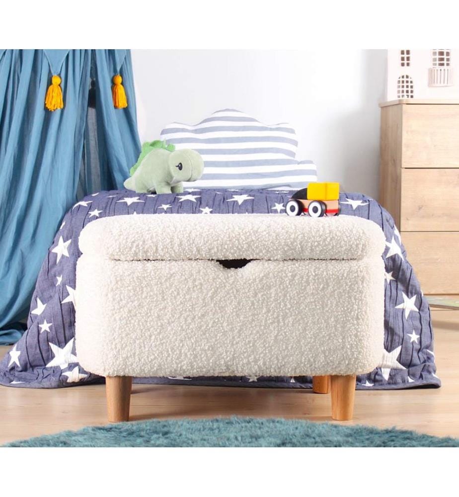 Blanc, Sacs De Haricots Classiques, Faux Pelz
