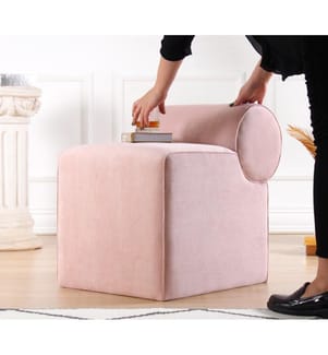 Sessel, Rosa, 100% Baumwolle