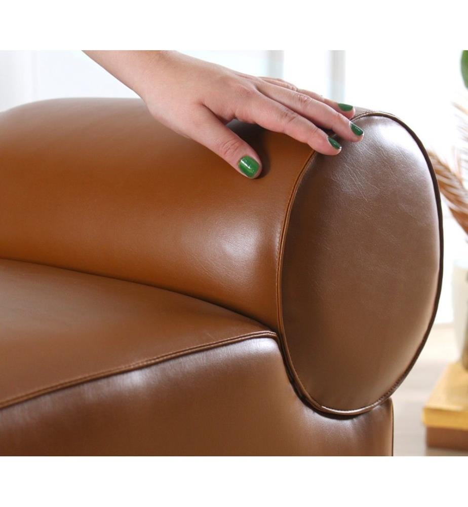 Sessel, Braun, 100% Kunstleder
