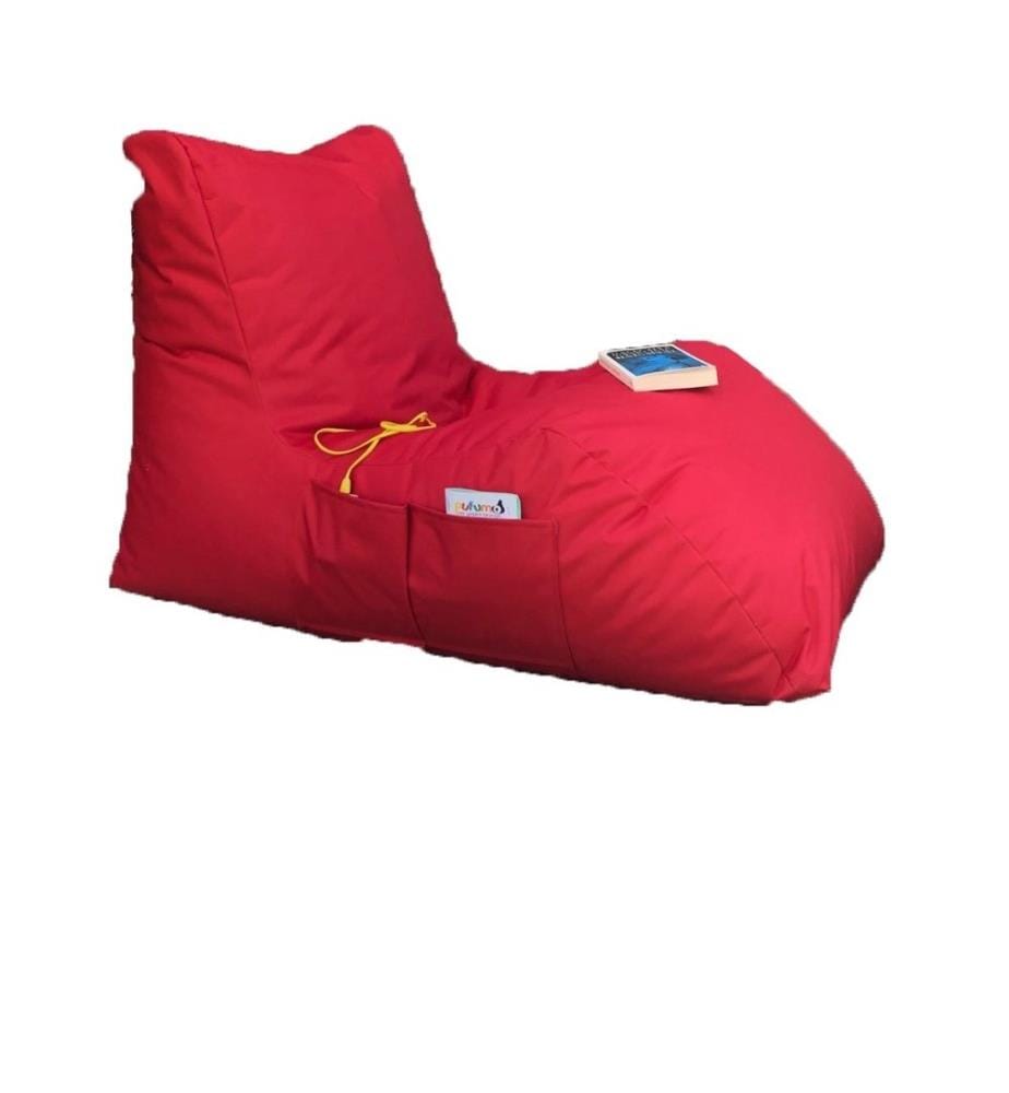 Sac pouf, rouge, 100% polyester, tissu : 100% Impertex