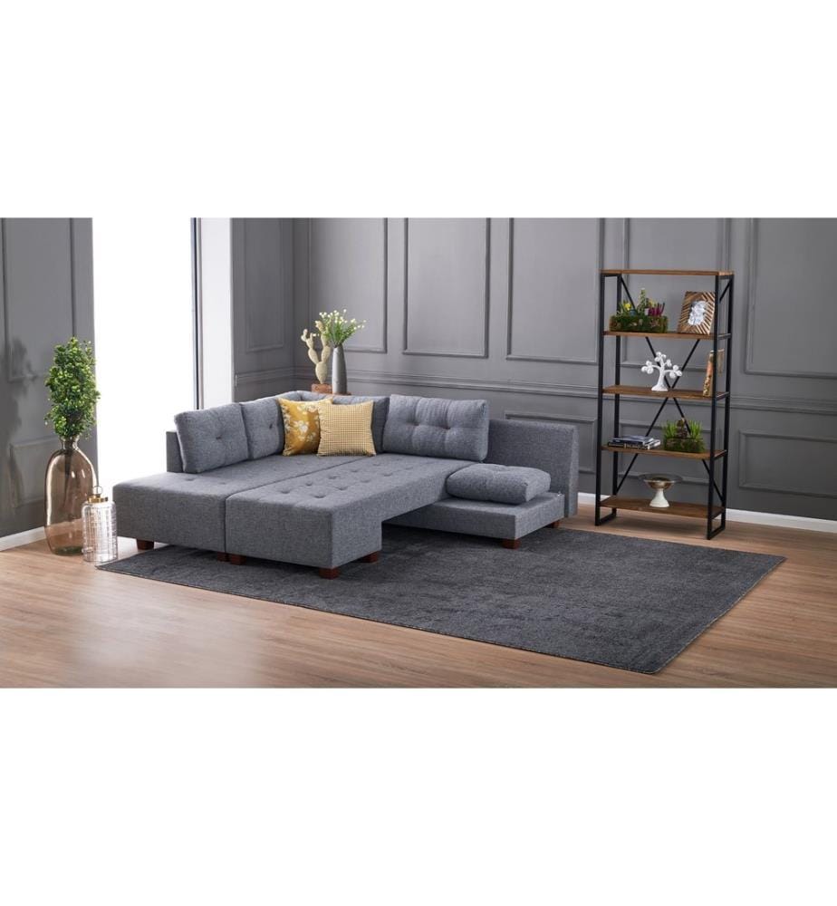 Grau, Schlafsofas, Holz Rahmen , Faserplatten