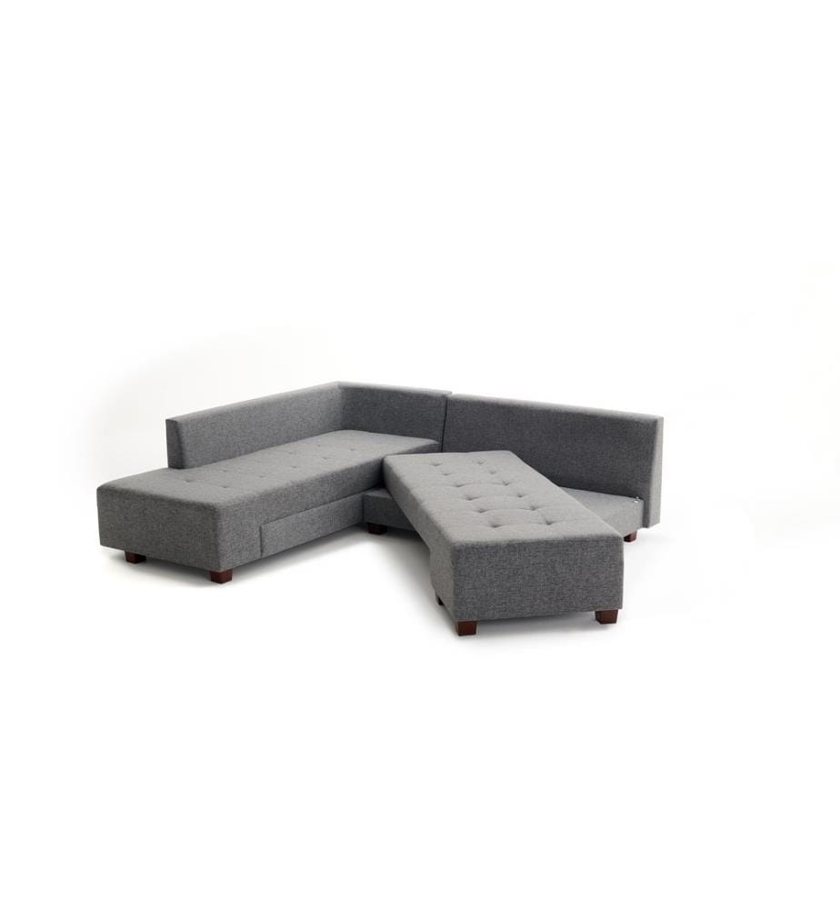 Grau, Schlafsofas, Holz Rahmen , Faserplatten