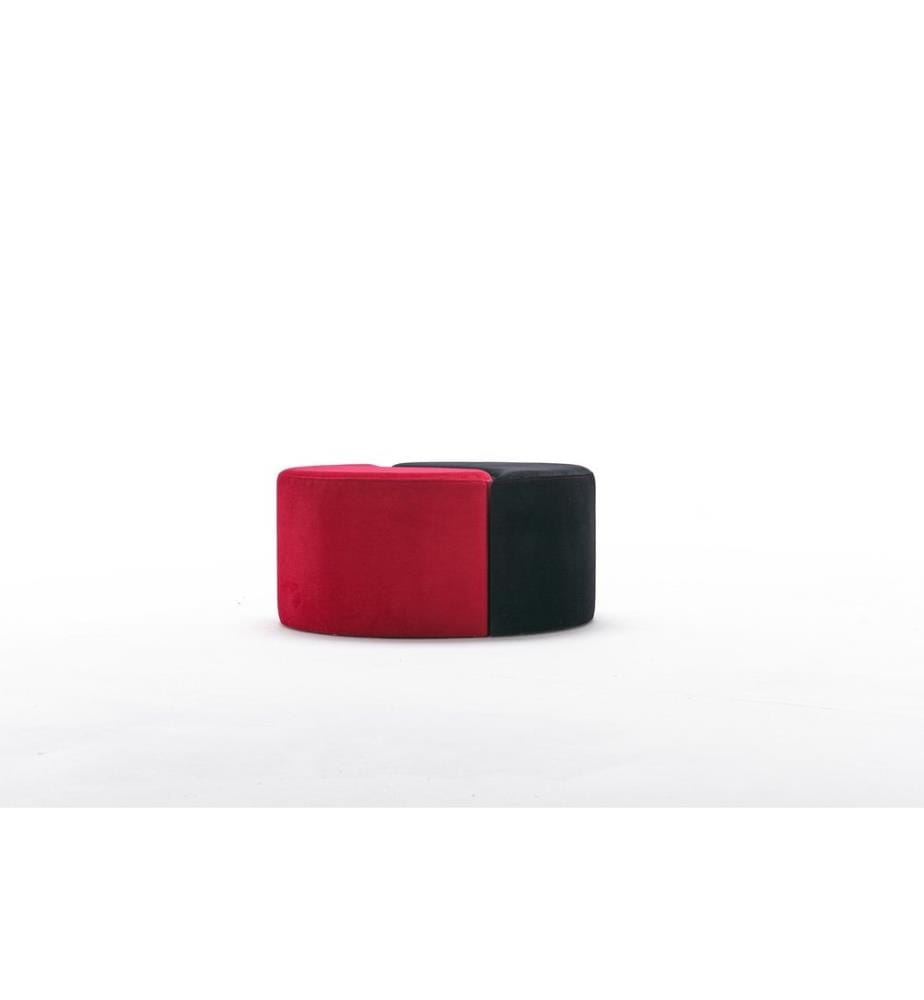 Schwarz,Rot, Klassische Sitzsäcke, %100 Polyester & Velvet