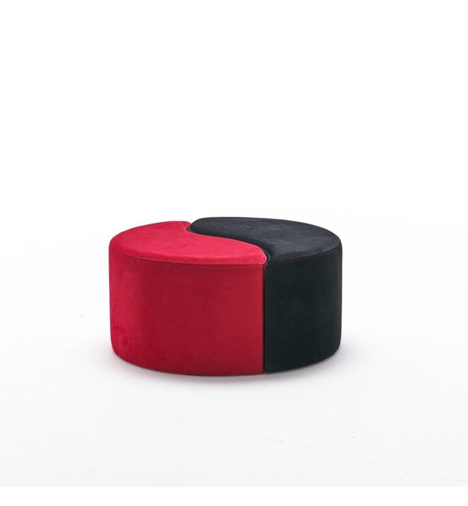 Schwarz,Rot, Klassische Sitzsäcke, %100 Polyester & Velvet