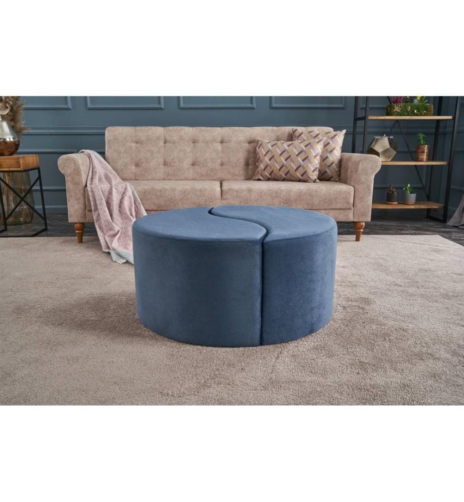 Blue, Sacs De Haricots Classiques,% 100 Polyester Et Velours