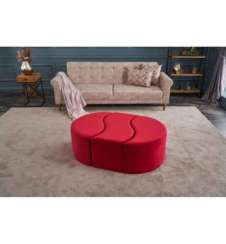 Rot, Klassische Sitzsäcke, %100 Polyester & Velvet