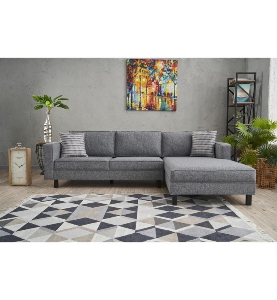 Grau, Schlafsofas, Buchenholz Rahmen