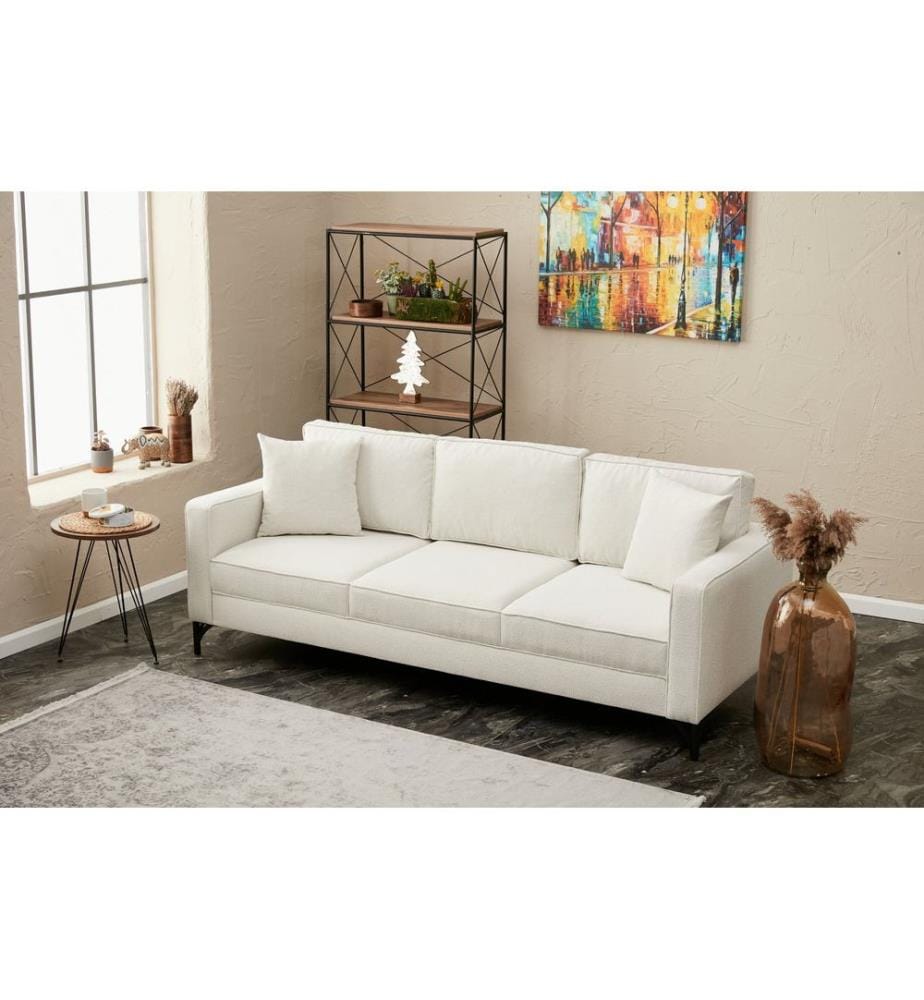 Creme,Schwarz, Schlafsofas, Buchenholz Rahmen