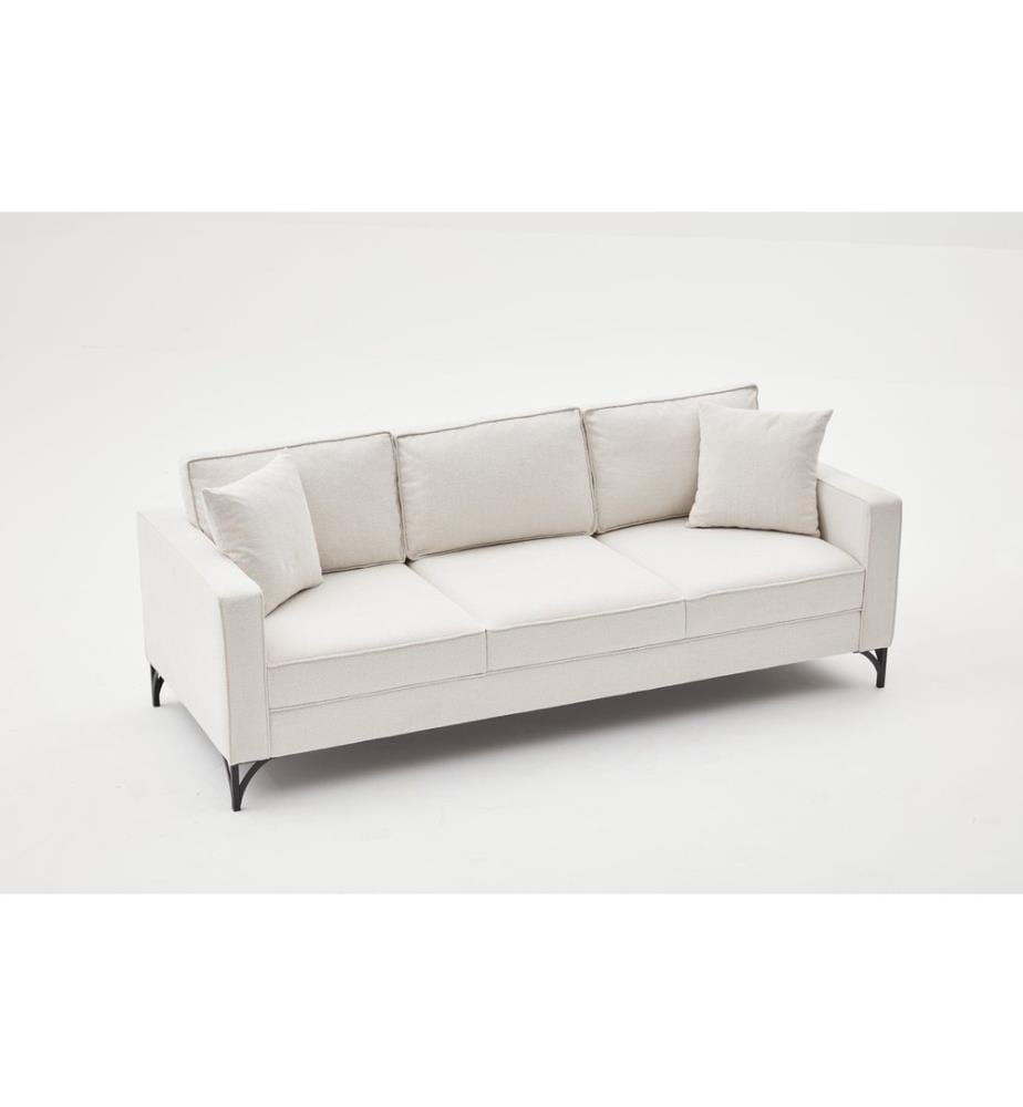 Creme,Schwarz, Schlafsofas, Buchenholz Rahmen