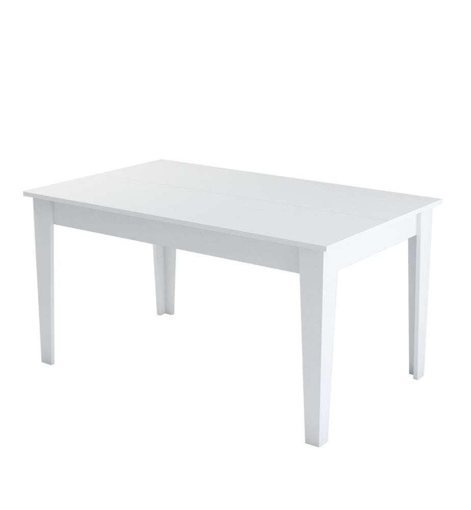 Dining Table, White, Melamine Coated Particle Board