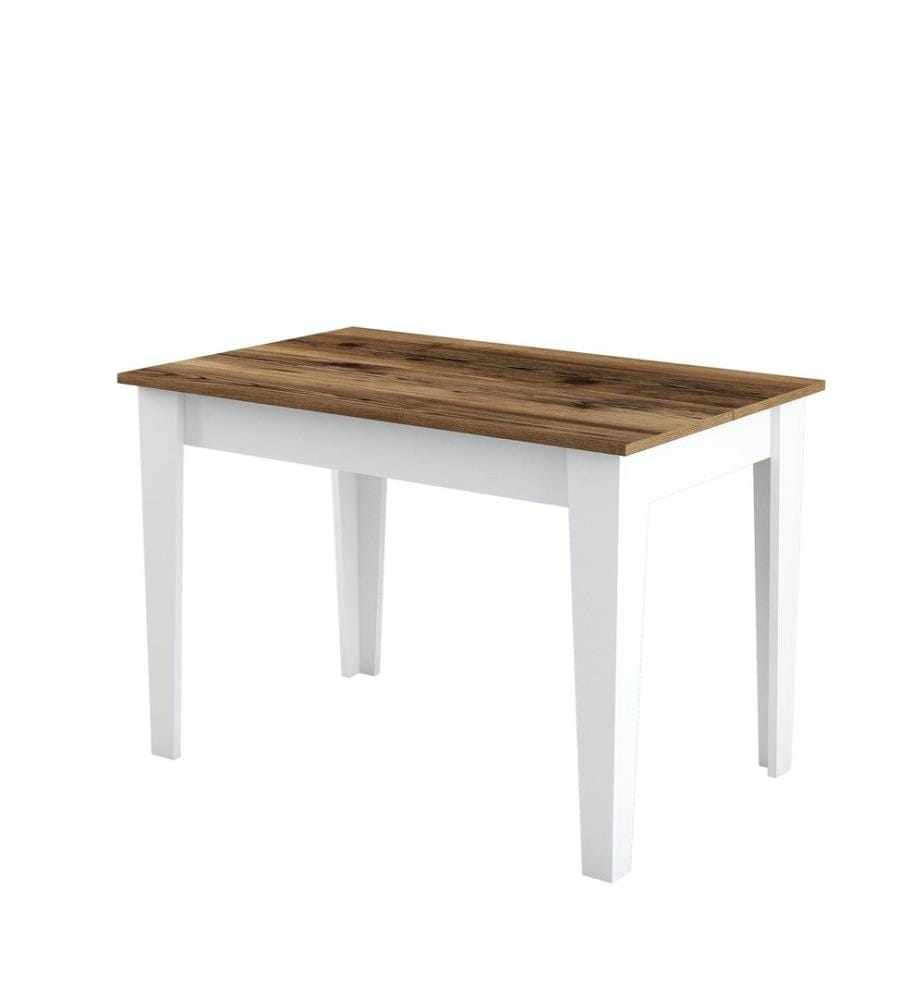 Kitchen Table, WalnutWhite, Melamine Coated Particle Board