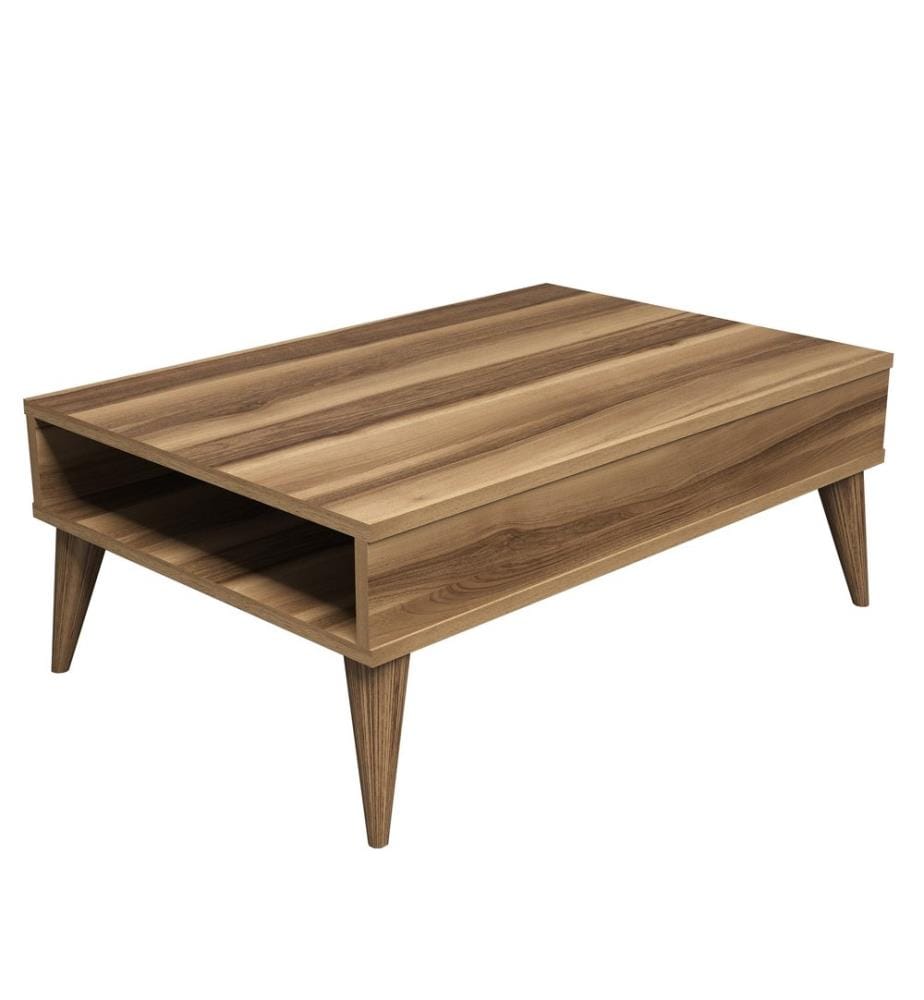 Couleur De Noix, Tables Basses, 34,6X90X60 cm, Plaque De Particules Enrobée De Mélamine