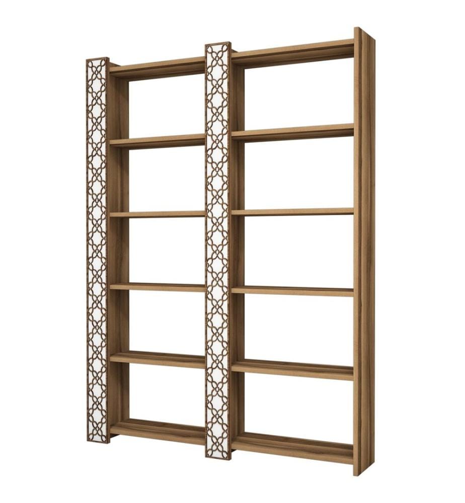 Bookshelf, WalnutWhite, Melamine Coated Particle Board