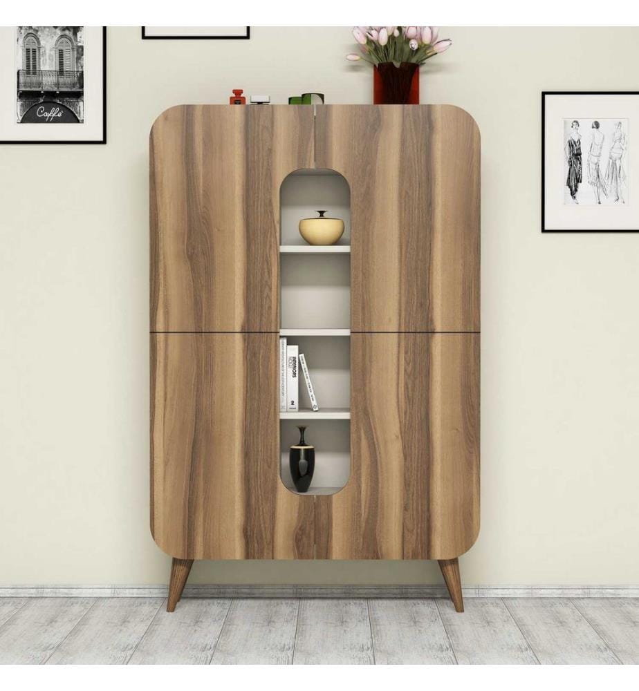 Multi Purpose Cabinet, WalnutCream, Melamine Coated Particle Board