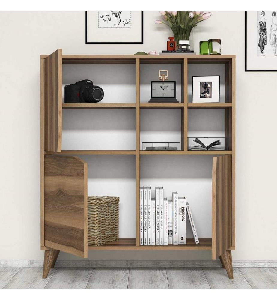 Multi Purpose Cabinet, Walnut, Melamine Coated Particle Board