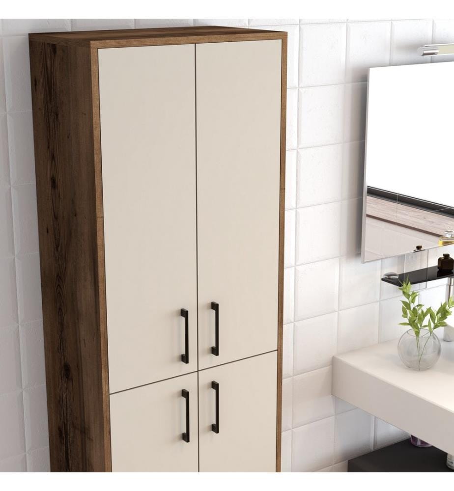 Multi Purpose Cabinet, WalnutCream, Melamine Coated Particle Board