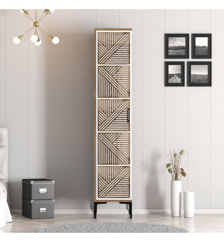 Armoire, Noyer, Blanc, Panneau de particules mélaminé
