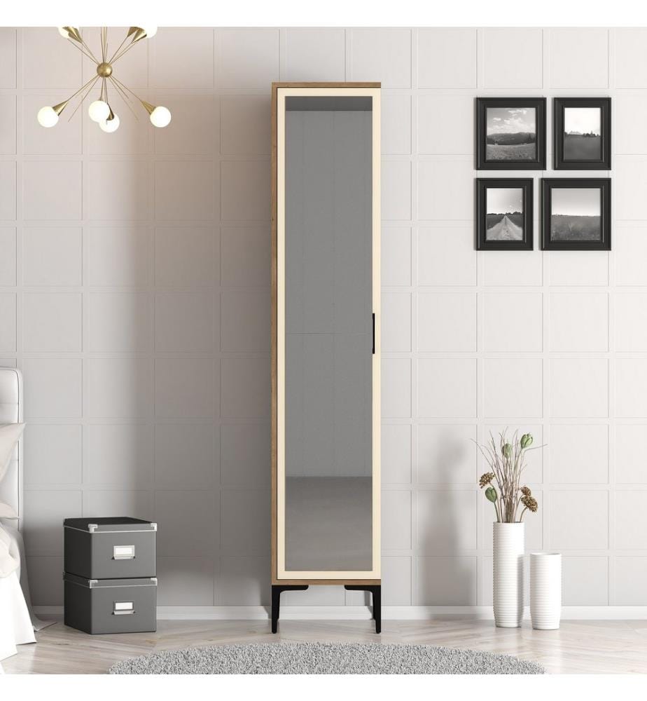 Armoire, Noyer, Crème, Panneau de particules mélaminé