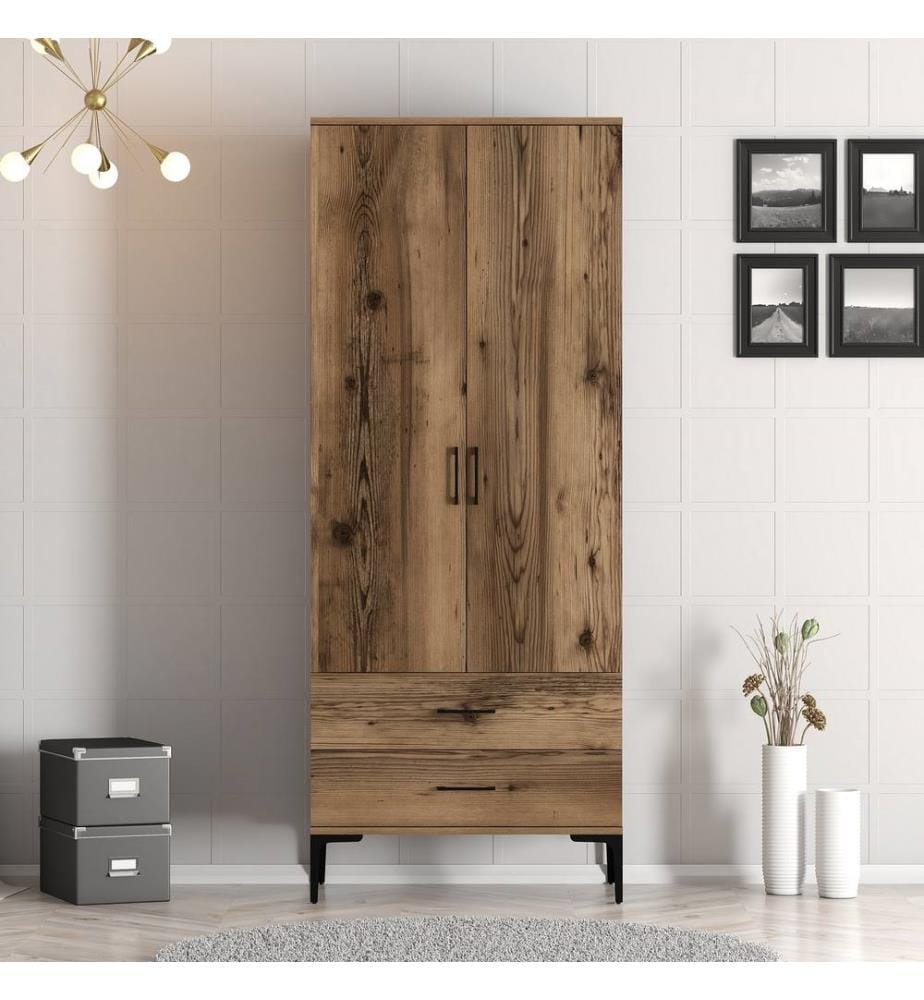Armoire, Noyer, Panneau de particules mélaminé