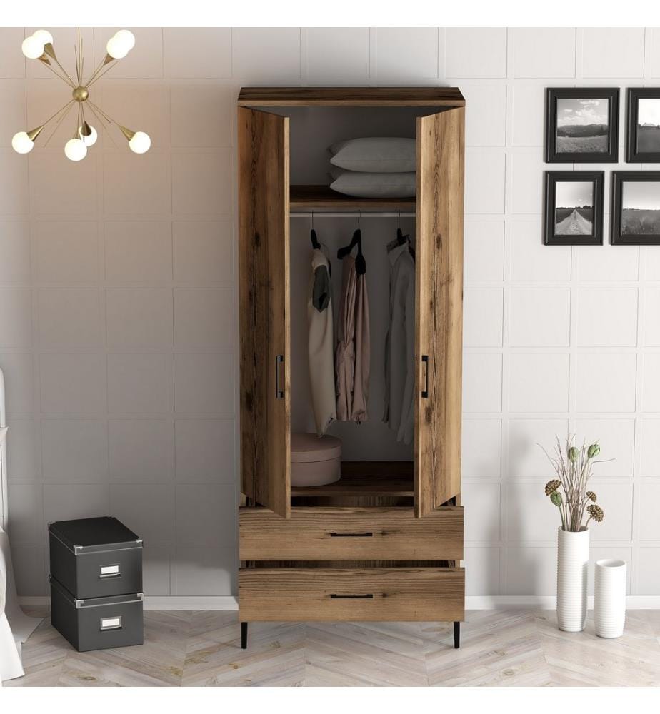 Armoire, Noyer, Panneau de particules mélaminé