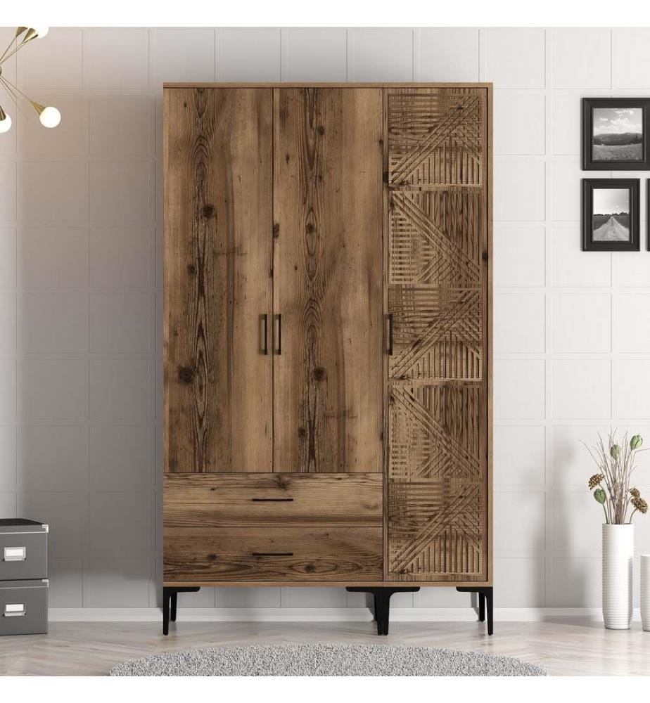 Armoire, Noyer, Panneau de particules mélaminé