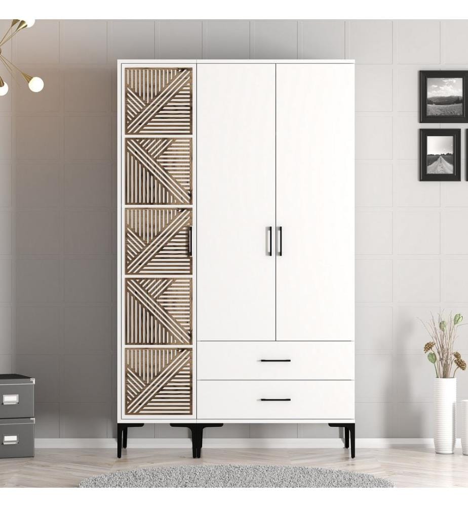 Armoire, Blanc, Panneau de particules mélaminé